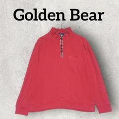 Golden Bear ハーフジッププルオーバー 長袖シャツ (L) レッド系