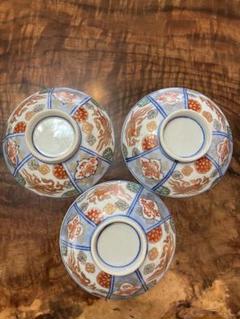 古物 ◆ 時代物 蓋付　茶碗　2+3セット