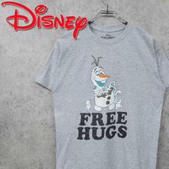 古着 ディズニー アナと雪の女王 オラフ 希少 Tシャツ グレー