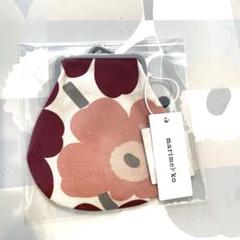 マリメッコ新品タグ付きビックポーチ marimekko マリメッコ がま口 ポーチ 037773 047261 045667