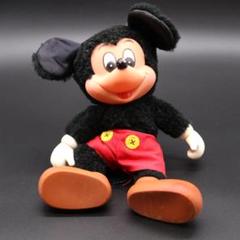 ヤングエポック製 眉毛ミッキー ぬいぐるみ3体セット 昭和レトロ ヤングエポック ミッキーマウス タキシード ぬいぐるみ ドナルド