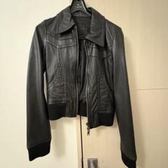 イタリア製 本革 シングルライダースジャケット 黒 ブラック レザー 短丈古着 Y2LEATHER 日本製 牛革 シングルライダースジャケット メンズ