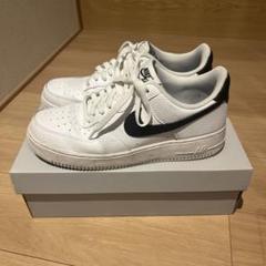 美品　NIKE エアフォース1 07 ホワイト／ブラック　白黒　28cmのサムネイル