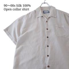 【90～00s】SEVEN PALM シルクシャツ 開襟 ボックスシルエット