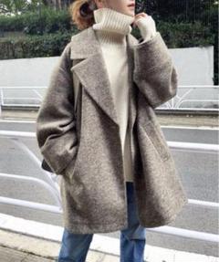 Spick and Span Wスライバーヘリンボーンミドルコート 38 Spick and Span Wスライバーヘリンボーンミドルコート 38 グレー