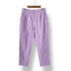 アメリカンホリック　テーパードパンツ　ピンクパープル　春夏　ストレッチ　M