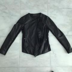 極美品✨️ ジャンルイシェレル ラムレザー フーデッドコート 裏地 ウール切替 L 極美品✨️ ジャンルイシェレル ラムレザー フーデッドコート