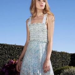 定価8万円新品alice+oliviaアイレット刺繍クチュールシフォンワンピース 定価8万円新品alice+oliviaアイレット刺繍クチュールシフォン