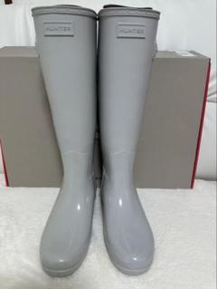 新品未使用 HUNTER グレー 長靴 バックル付き - メルカリ