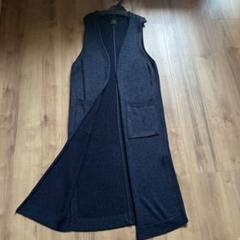 未使用に近い　Spick & Span ロングジレ　ネイビー　ロングカーディガン