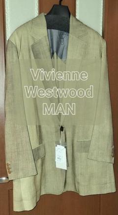 【良品】Vivienne Westwood ジャケット ベージュ 総柄 Mサイズ 44452204-1_2.jpg
