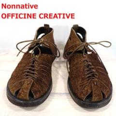 ★良品★ノンネイティブ　スエード　レースアップサンダル　NONNATIVE