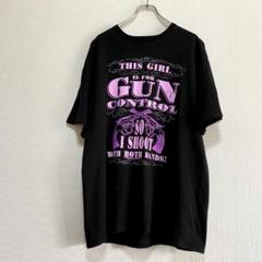 アメリカ古着　ピストル　半袖 Tシャツ　ビッグサイズ　プリント　J377