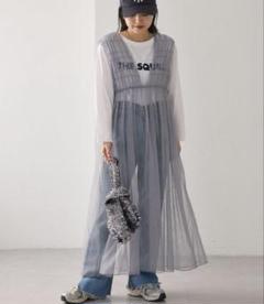 CIAOPANIC TYPYシャーリングチュール2WAYワンピース　グレー
