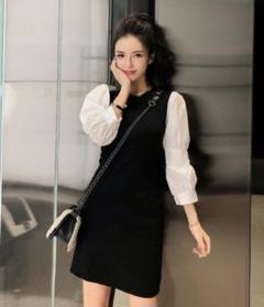 パフスリーブが魅力的なミニワンピース♡mwtj