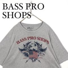 BASS PRO SHOPS グレー Tシャツ Lサイズ アニマルプリントバス