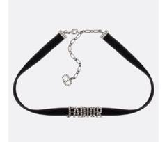 Dior ベルベットチョーカー Dior ブラック ベルベット チョーカー - メルカリ