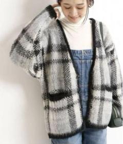 SLOBE IENA（スローブイエナ）の「シャギーモヘアチェック