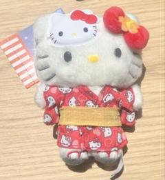 サンリオ　キャラ盛り夏まつり　ぬいぐるみ　マスコットホルダー　ハローキティ