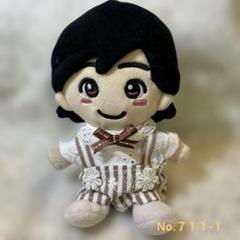 ちびぬい服　ブラウン系サロペットのセット　No.711-1のサムネイル