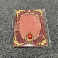キャラ福くじ フォトカードアクリルフレーム ローズ＆ビジュー レッド