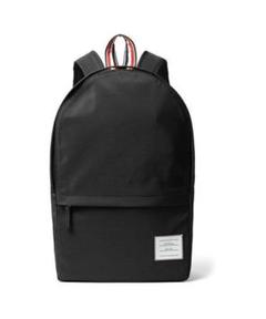 【コンビニ受取対応商品】 トムブラウン 未使用 レザーリュック バック ブラック ストライプ - リュック/バックパック