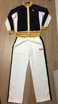 ユニクロ テニス ウェア 錦織 フェデラー ジョコビッチ パンツ ジャージ　黄 貴重品】UNIQLO ユニクロ テニスウェア 錦織圭 ジョコビッチ