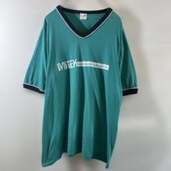 T-310 リンガー Ｔシャツ Vネック ターコイズ Tシャツ XL
