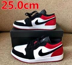 Nike ナイキ エアジョーダン1 ロー ブラック トゥススニーカー25cm