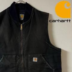 超超スペシャル ヴィンテージ アメリカ製 カーハート ベスト XL ブラック 送料0円】 Carhartt TALL XL ダック カーハート ブラック ベスト