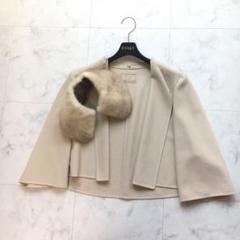 FOXEY フォクシー✨チンチラファー付きシルク100%ロングコート レース40 2880800000023344-1w.jpg