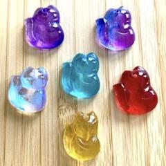 狐 キツネ ハンドメイド パーツ ビーズ ガラス