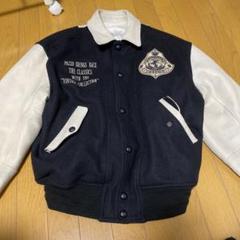 【日本製】 Pazzo Club パッゾ 袖レザー ロゴ刺繍 ウール スタジャン PAZZO - 【人気】PAZZO CLUB パッゾ スタジャン 刺繍 牛革レザー