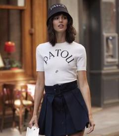 2022年最新】patou ニットの人気アイテム - メルカリ オーセンティック 10月23日まで!最終☆新品 カットアウトタートルロゴニット PATOUパトウ ニット/セーター