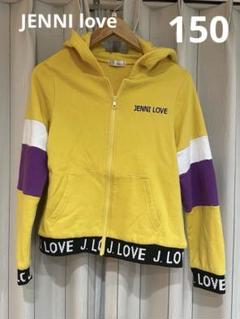JENNI love ジップアップパーカー 150 上着 マスタードカラー