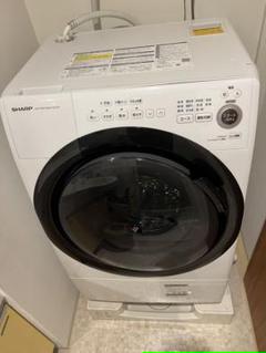送関込 ドラム式洗濯乾燥機 SHARP ES-S7F-WL WHITE 6/23まで | www