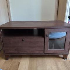 ブラウン テレビ台 引き出し付き