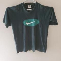 激レア　NIKE　ヴィンテージプリントtシャツ　濃緑色　古着　白タグ　銀タグ