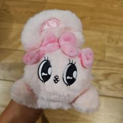 エスターバニー エンジェルパスケース リール付き ピンク ぬいぐるみ