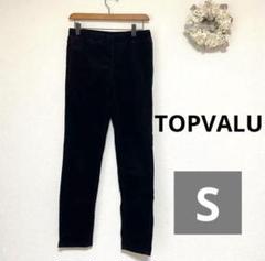 トップバリュー　TOPVALU カジュアルパンツ　サイズS ブラック