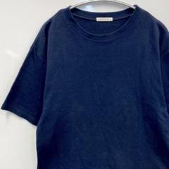 【eversince】 半袖シャツ フロント ドローストリング ネイビー F