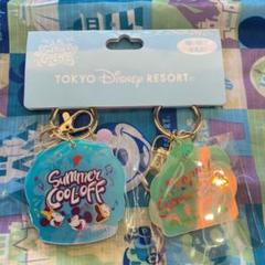 ディズニー　ハッピーサマービート　ミセスグリーンアップル　キーチェーン