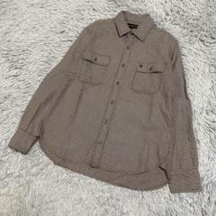THE SCOTCH HOUSE　千鳥孔子チェックシャツ　エルボーパッチ　M