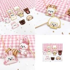 Hitchlike ワッペン うさぎ ９枚 可愛い ハンドメイド 穴塞ぎに