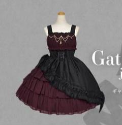 アリパイ/ギャザーシフォンジャンパースカート(黒アイリス) Gather Chiffon JSK (2022) by Alice and the Pirates