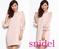 【即発送可】snidel 石原さとみ着用モデル☆レディライクワンピース