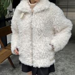 毛皮 リアルファーコート 女優襟 ホワイト系 白 レディース 11 楽天市場】白ホワイトフォックスフ毛皮×シェアードラパンファー