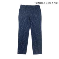 07T288☆ TOMORROWLAND コットン ツイード スラックス 春秋