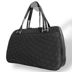 BALLY バリー キルティング ミニボストン トート ブラック 大容量