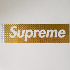 Supreme ホログラム ボックスロゴ ステッカー イエロー